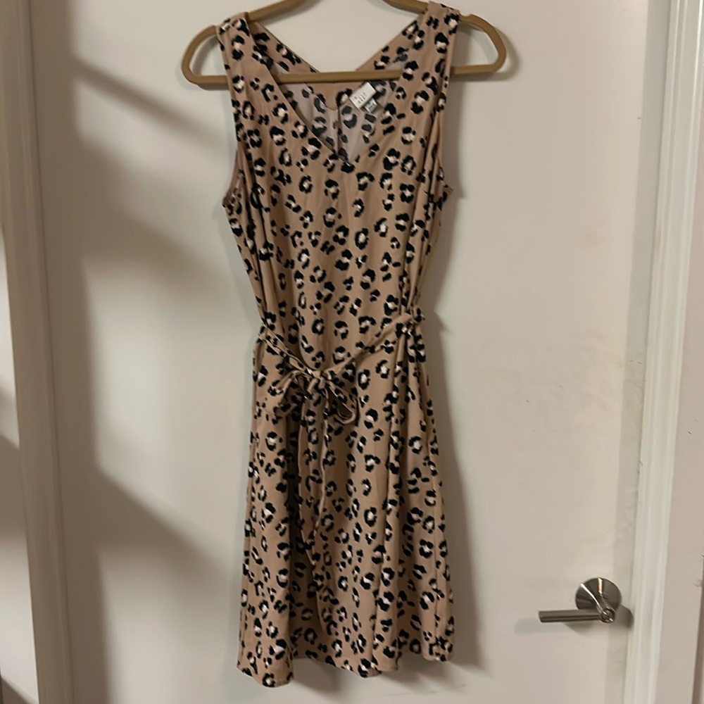 Cheetah print dress